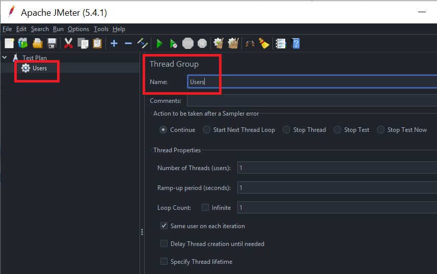 JMeter Change Element Name