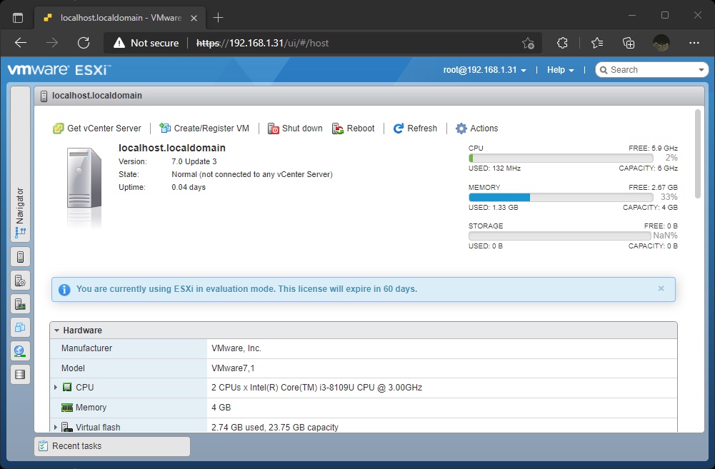 ESXi Host Client