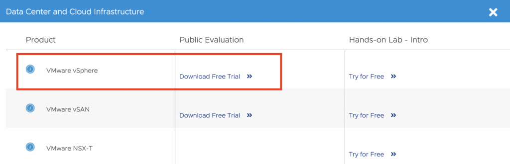 Download VMware vSphere ESXi