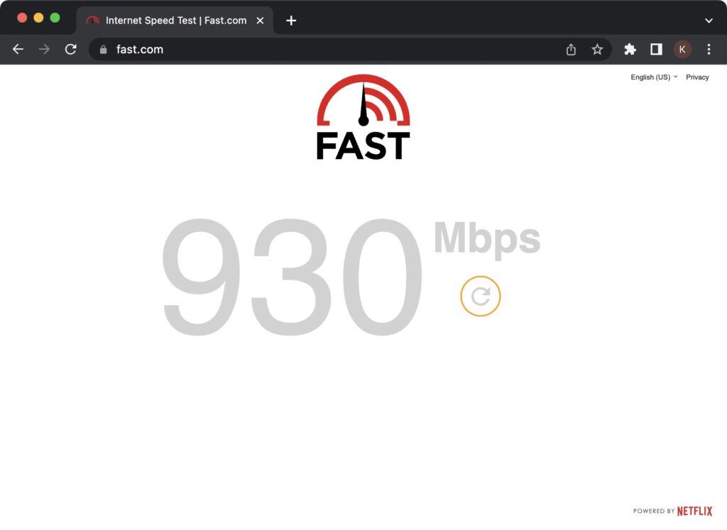 Speed Test Website