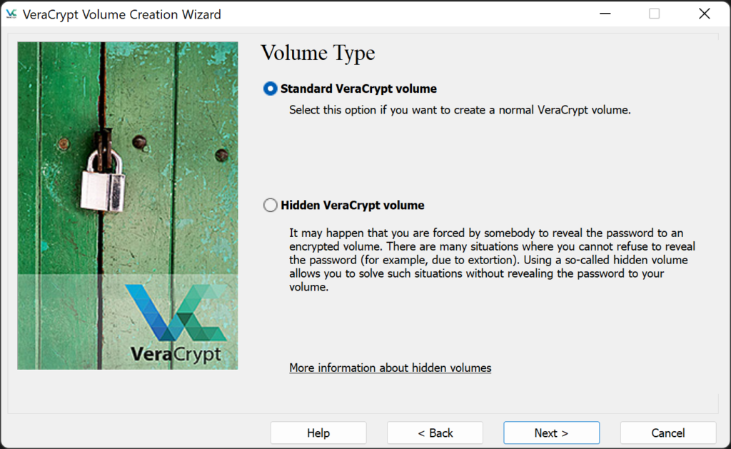 Standard VeraCrypt Volume